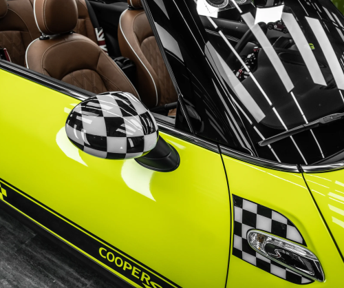 Dán đổi màu xe Mini Cooper S 3 cửa Gloss Neon Yellow