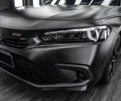 Dán đổi màu xe Honda Civic với Matte Black