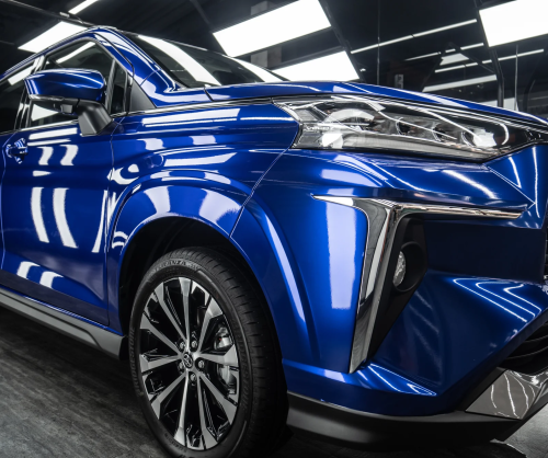 Dán đổi màu xe Toyota Veloz Cross Gloss Blueberry Metallic