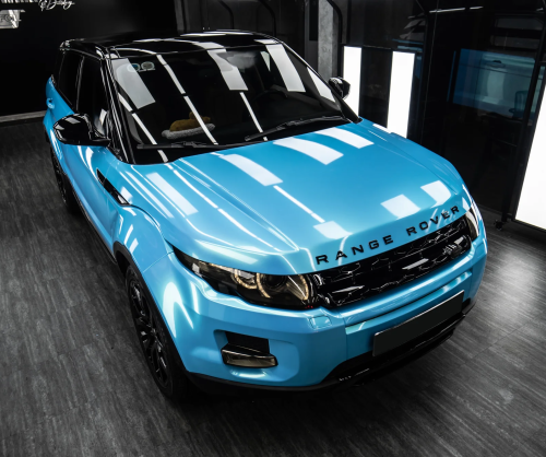 Dán đổi màu xe Range Rover Sport Gloss Sky Blue Metallic