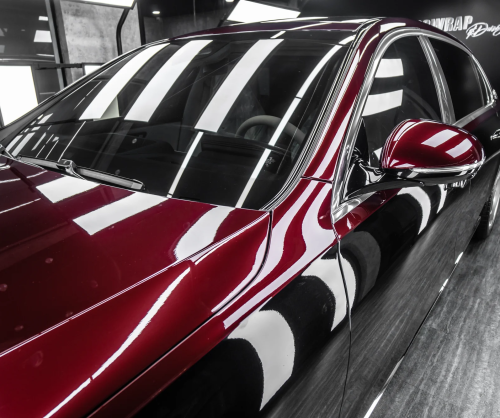 Dán đổi màu xe Mercedes-Maybach S450 Two Tone Black & Red