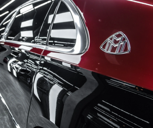 Dán đổi màu xe Mercedes-Maybach S450 Two Tone Black & Red