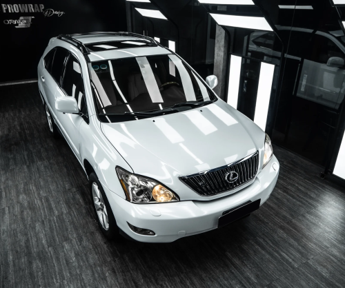 Dán đổi màu xe Lexus RX350 Gloss Pearl White