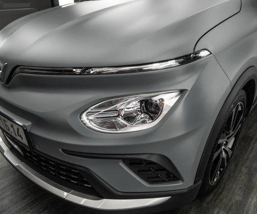 Dán đổi màu xe VinFast E34 Matte Dark Gray