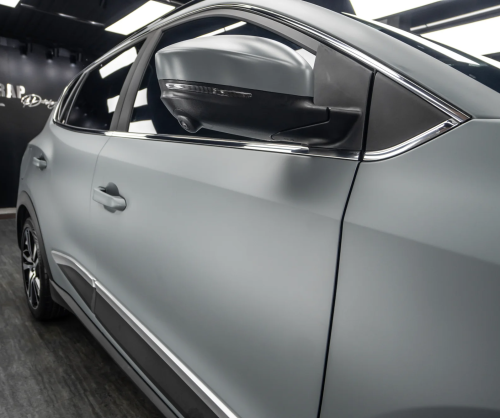 Dán đổi màu xe VinFast E34 Matte Dark Gray