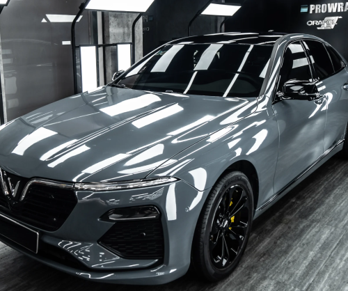 Dán đổi màu xe VinFast Lux A Gloss Amazon Gray