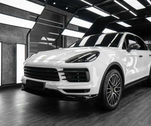 Dán đổi màu xe Porsche Cayenne GTS Gloss White