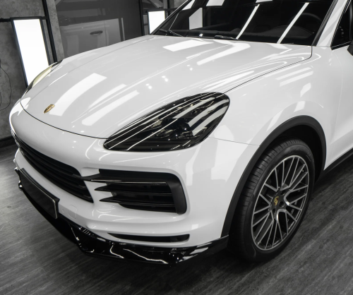 Dán đổi màu xe Porsche Cayenne GTS Gloss White