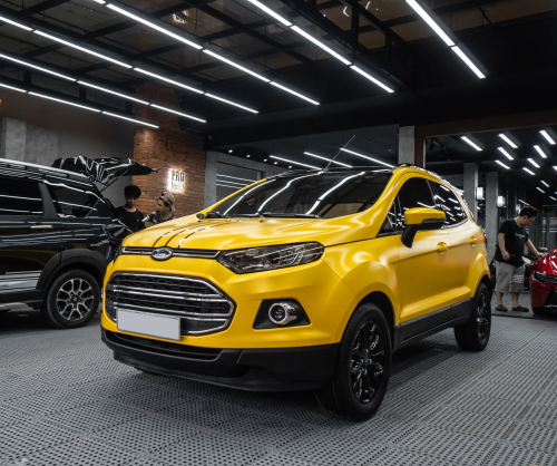 Dán đổi màu xe Ford EcoSport với Satin Yellow Metallic