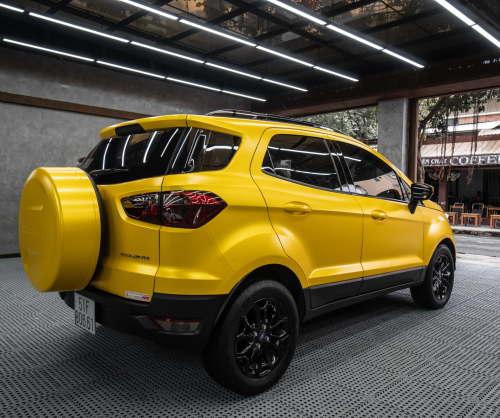 Dán đổi màu xe Ford EcoSport với Satin Yellow Metallic