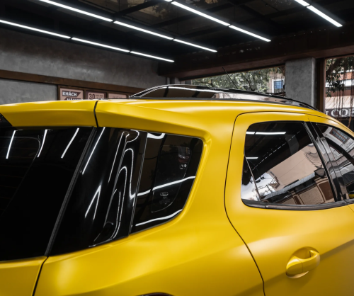 Dán đổi màu xe Ford EcoSport với Satin Yellow Metallic
