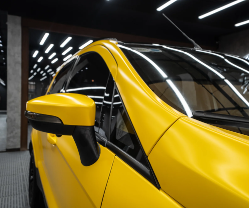 Dán đổi màu xe Ford EcoSport với Satin Yellow Metallic
