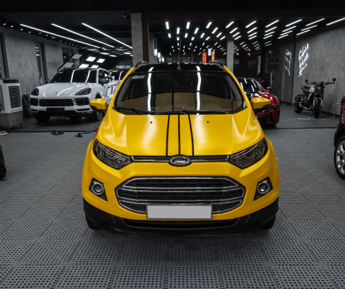 Dán đổi màu xe Ford EcoSport với Satin Yellow Metallic