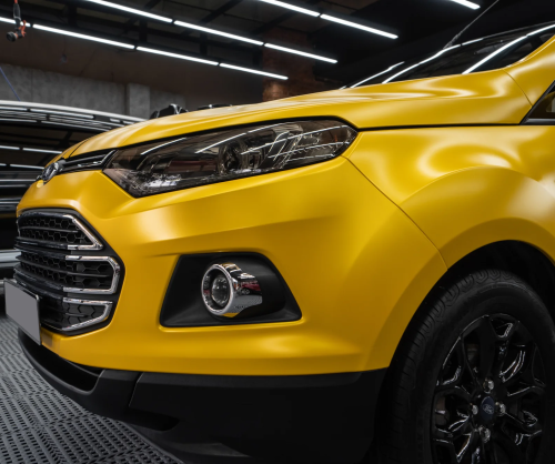 Dán đổi màu xe Ford EcoSport với Satin Yellow Metallic