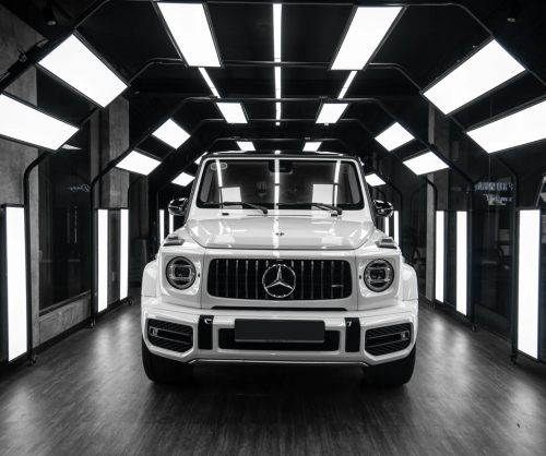 Dán đổi màu xe Mercedes-Benz G63 AMG Gloss White