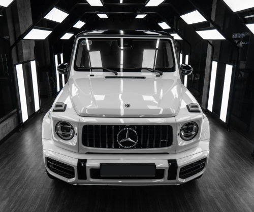 Dán đổi màu xe Mercedes-Benz G63 AMG Gloss White