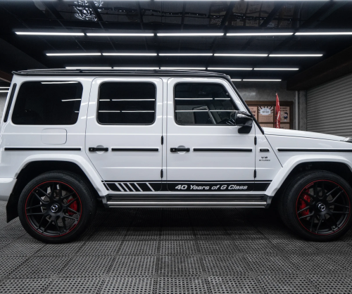 Dán đổi màu xe Mercedes-Benz G63 AMG Gloss White