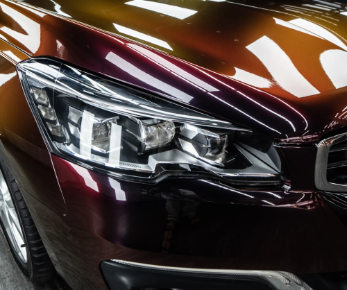 Dán đổi màu xe Peugeot 508 Gloss Madeira Red - Đỏ Rượu Vang Sang Trọng