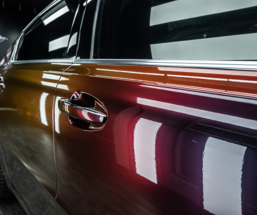 Dán đổi màu xe Peugeot 508 Gloss Madeira Red - Đỏ Rượu Vang Sang Trọng