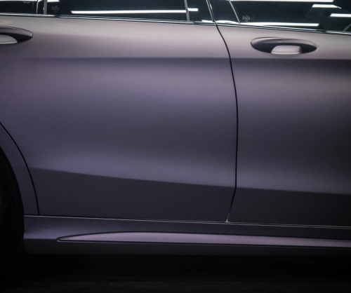 Dán đổi màu xe Mercedes C300 Matte Dark Violet
