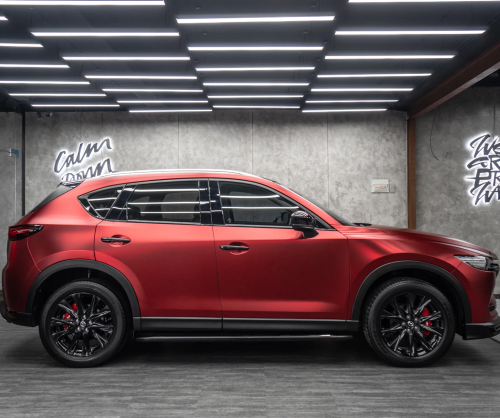 Dán đổi màu xe Mazda CX-5 Satin Dragon Red