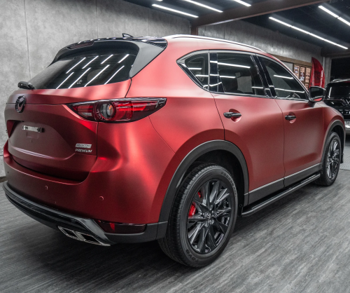 Dán đổi màu xe Mazda CX-5 Satin Dragon Red