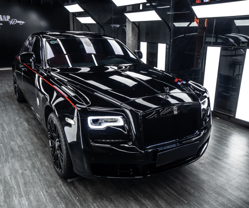 Dán đổi màu xe Rolls Royce Ghost Full Black