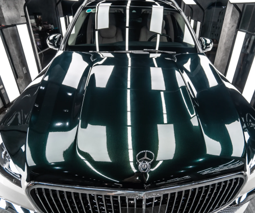 Dán đổi màu xe Mercedes-Maybach GLS 600 White & Emerald Green