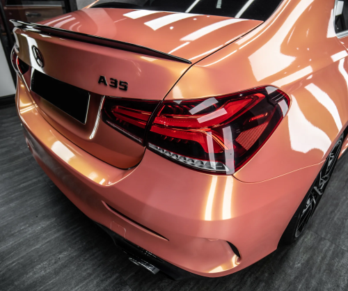 Dán đổi màu xe Mercedes-Benz A35 AMG Gloss Magic Orange Pink
