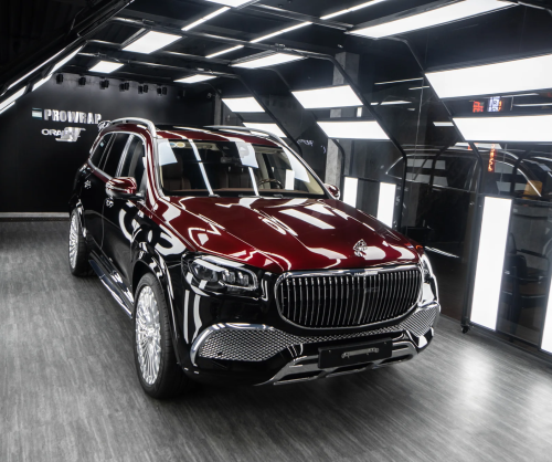 Dán đổi màu xe Mercedes-Maybach GLS600 Black & Red
