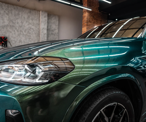 Dán đổi màu xe BMW X3 với Gloss Chameleon Green Metallic