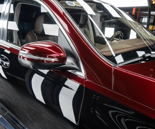 Dán đổi màu xe Mercedes-Maybach GLS600 Black & Red