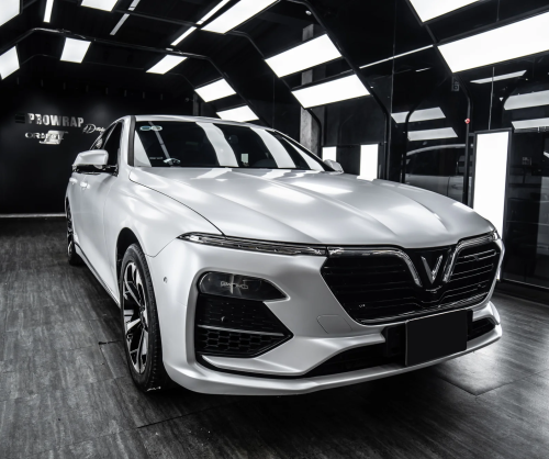 Dán đổi màu xe VinFast Lux A Satin Pearl White