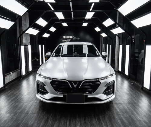 Dán đổi màu xe VinFast Lux A Satin Pearl White
