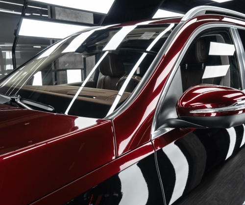Dán đổi màu xe Mercedes-Maybach GLS600 Black & Red