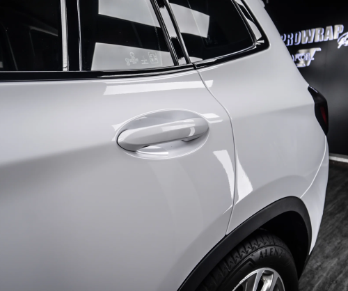 Dán đổi màu xe BMW X3 Gloss White