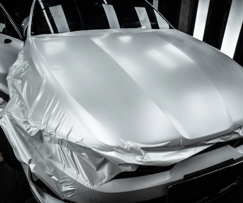 Dán đổi màu xe Kia K5 Satin Pearl White