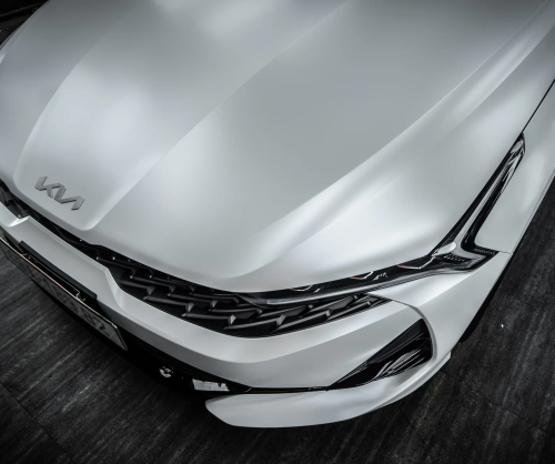 Dán đổi màu xe Kia K5 Satin Pearl White