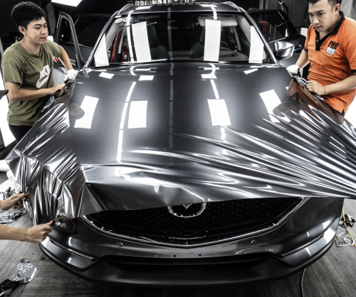 Dán đổi màu xe Mazda CX-5 Gloss Space Gray