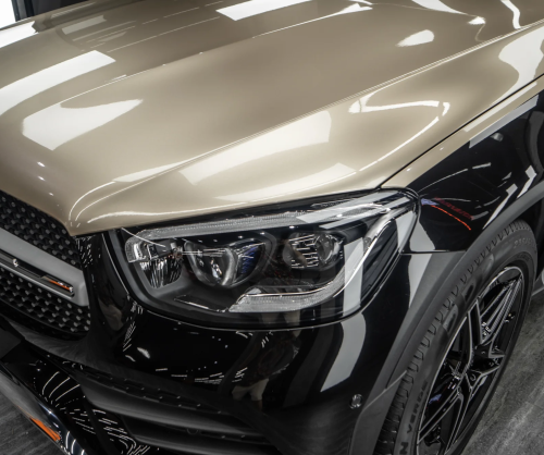 Dán đổi màu xe Mercedes GLC 2 Tone Black & Champagne Gold