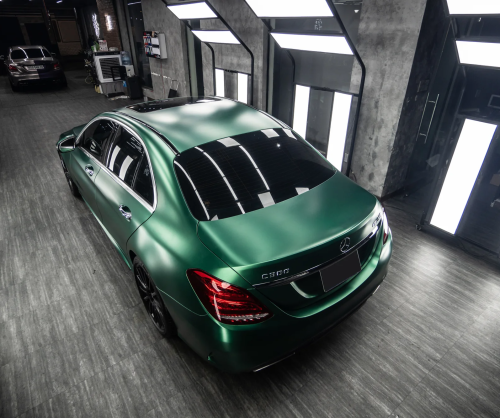 Dán đổi màu xe Mercedes-Benz C300 Satin Royal Green