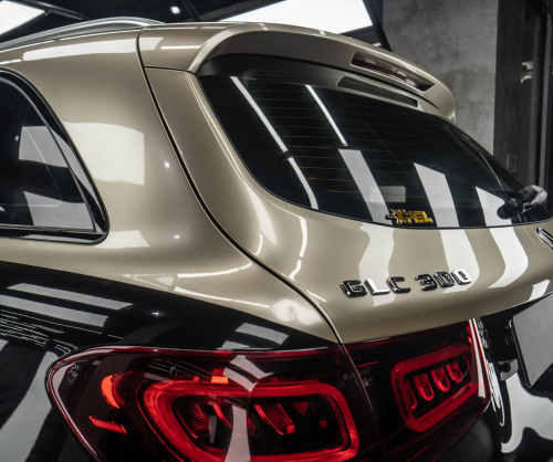 Dán đổi màu xe Mercedes GLC 2 Tone Black & Champagne Gold