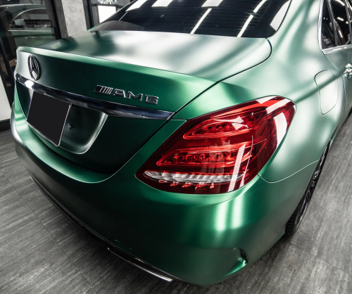 Dán đổi màu xe Mercedes-Benz C300 Satin Royal Green