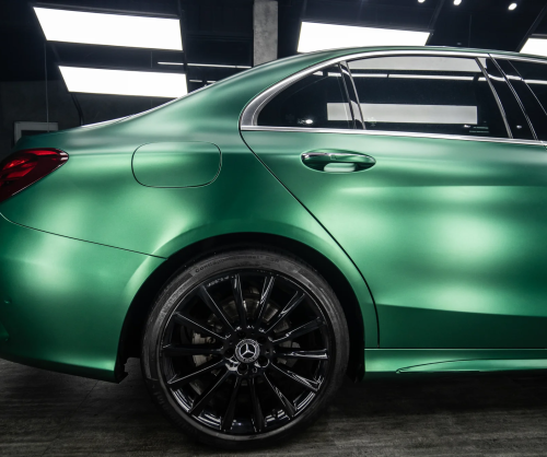 Dán đổi màu xe Mercedes-Benz C300 Satin Royal Green