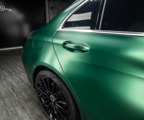 Dán đổi màu xe Mercedes-Benz C300 Satin Royal Green