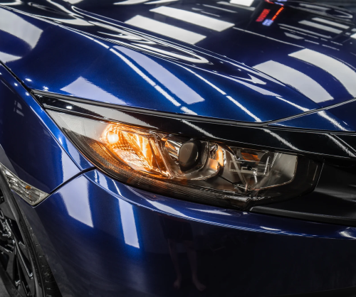 Dán đổi màu xe Honda Civic với Gloss Deep Blue Metallic