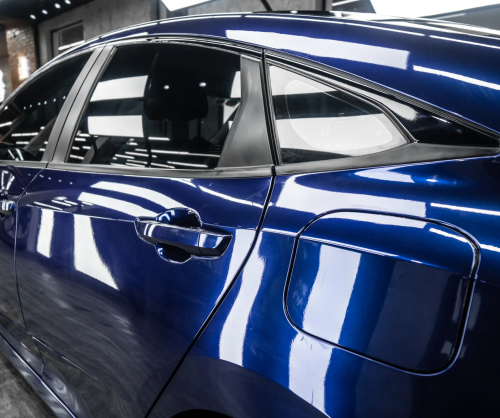 Dán đổi màu xe Honda Civic với Gloss Deep Blue Metallic