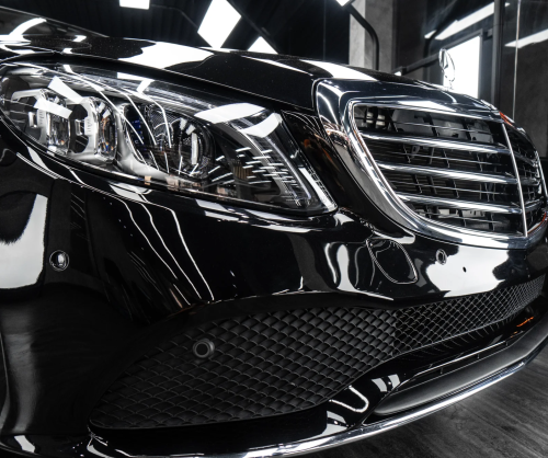 Dán đổi màu xe Mercedes C200 Gloss Black