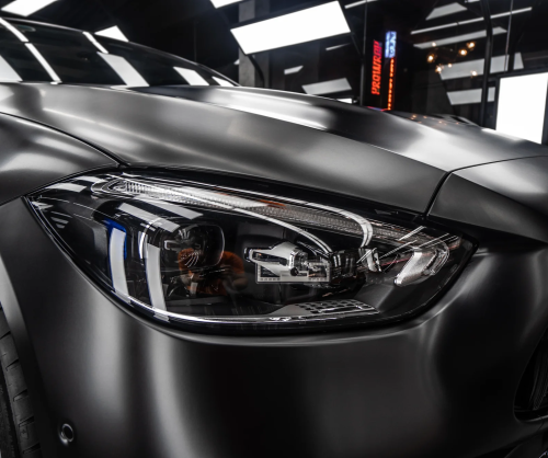 Dán đổi màu xe Mercedes C300 Full Satin Black