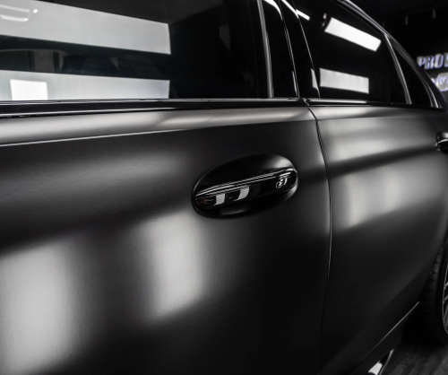 Dán đổi màu xe Mercedes C300 Full Satin Black